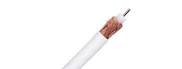 CABLE COAXIAL TV CABLE BLANCO