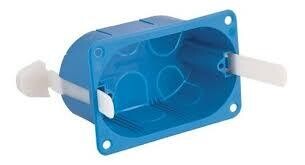 CAJA PARA YESO Y TABIQUES DE MADERA C/PRECINTOS AZUL