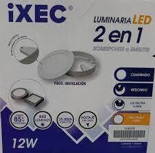 PLAFON REDONDO 2 EN 1 12W IXEC