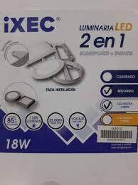 PLAFON CUADRADO 2 EN 1 18W IXEC