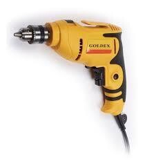 TALADRO C/PERCUTOR  3/8 10MM 500W ERGONOMICO GOLDEX 1 AÑO GARANTIA
