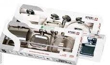 KIT ACCESORIOS DE BAÑO METAL ACERO INOXIDABLE  5 PIEZAS CHROMA