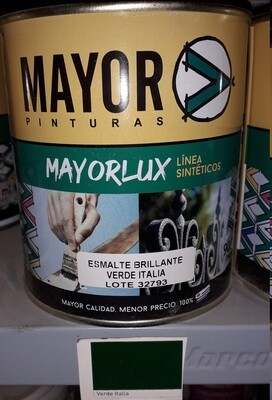 ESMALTE VERDE ITALIA 1L  MAYOR PINTURAS