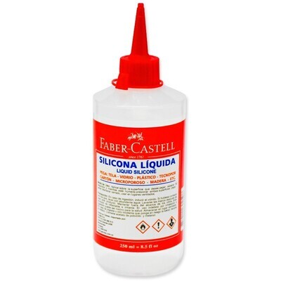 SILICONA LIQUIDA FABER CASTELL 250 ML.