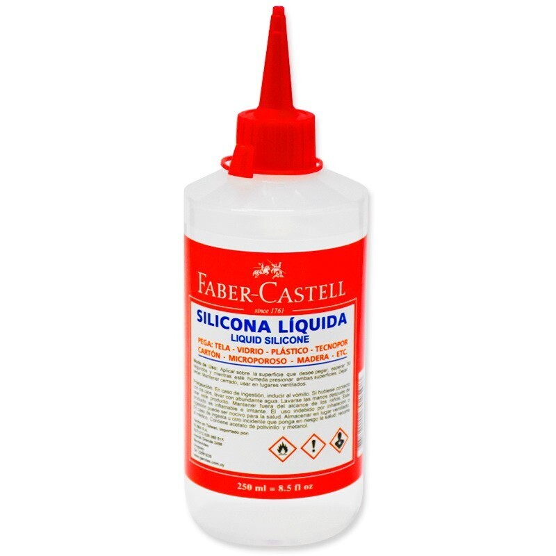 SILICONA LIQUIDA FABER CASTELL 250 ML.