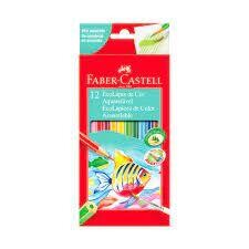 LAPIZ COLORES FABER CASTELL X12 LARGOS ACUARELABLES