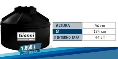 TANQUE AGUA 1000LTS BICAPA GIANNI