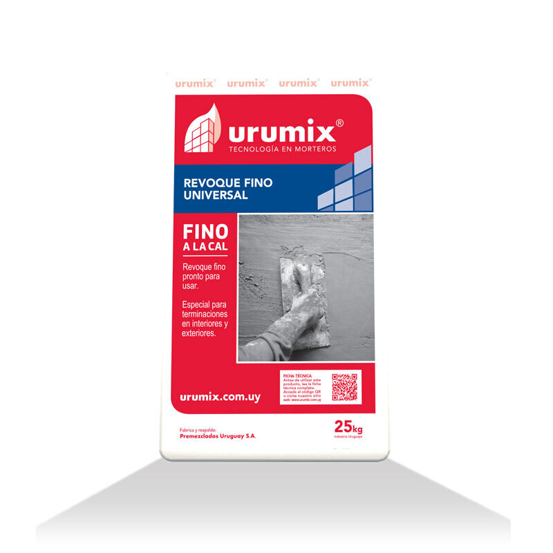 REVOQUE FINO A LA CAL 25K URUMIX