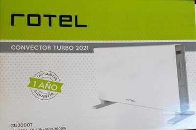 ESTUFA CONVECTOR CON TURBO ROTEL