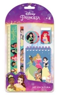 SET ESCRITURA FROZEN /PRINCESAS 5 PZAS EN BLISTER