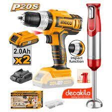 KIT ATORNILLADORA 20V + MIXER DECAKILA