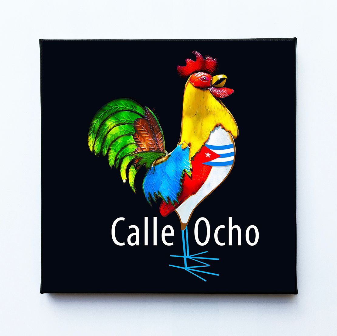 Metal Calle Ocho Rooster