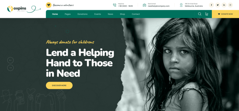 Nonprofit Website Design Premium