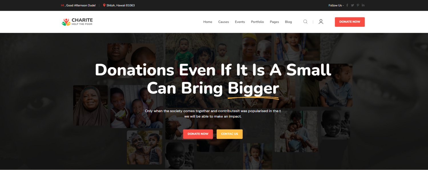 Event Website Design Standard