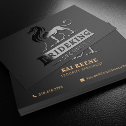 Raised Foil Business Cards