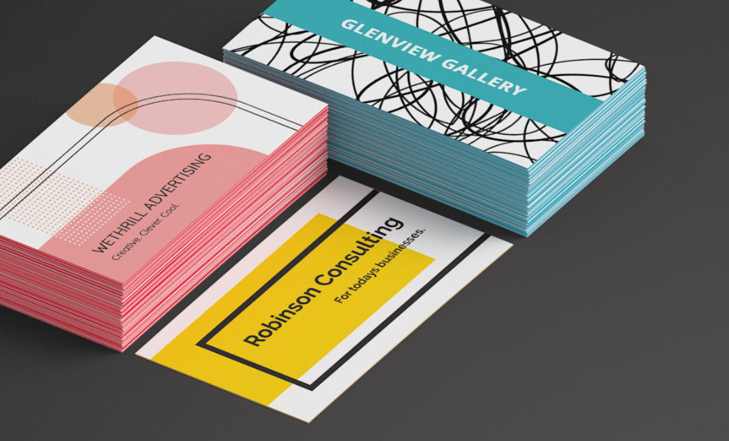 Painted Edge Business Cards