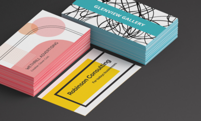 Painted Edge Business Cards