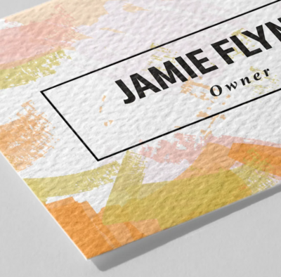Natural Textured Business Cards