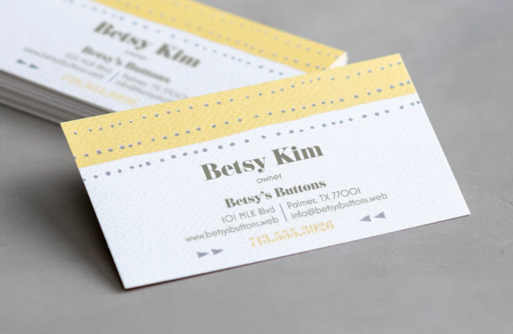 Natural Textured Business Cards