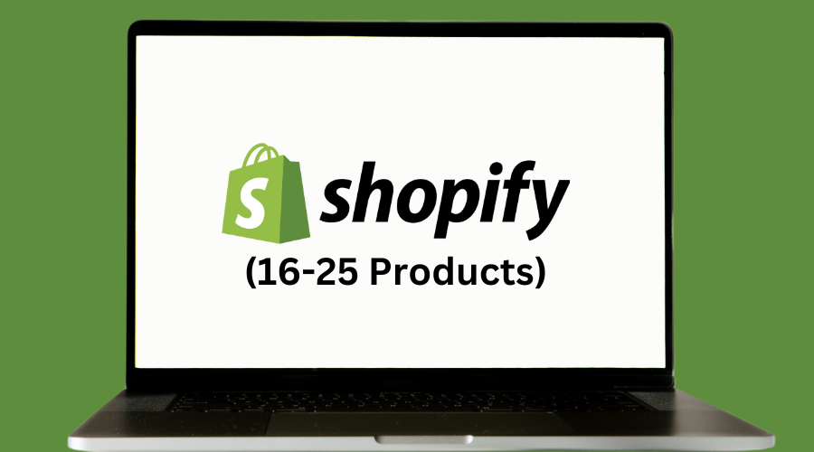 Shopify Website Design Service (16-25 Products)