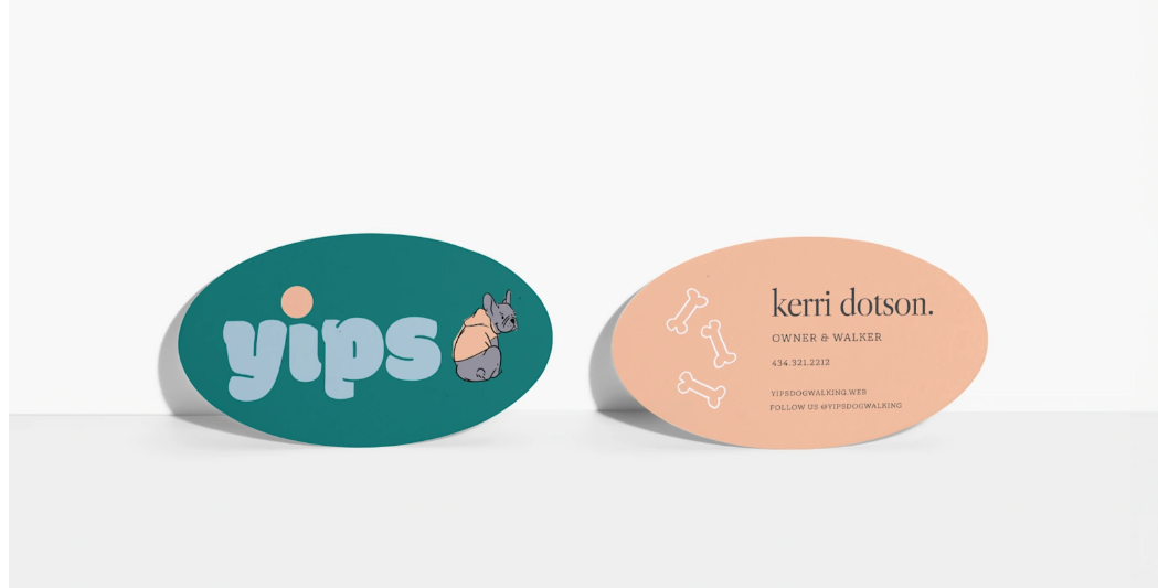 Oval Business Cards