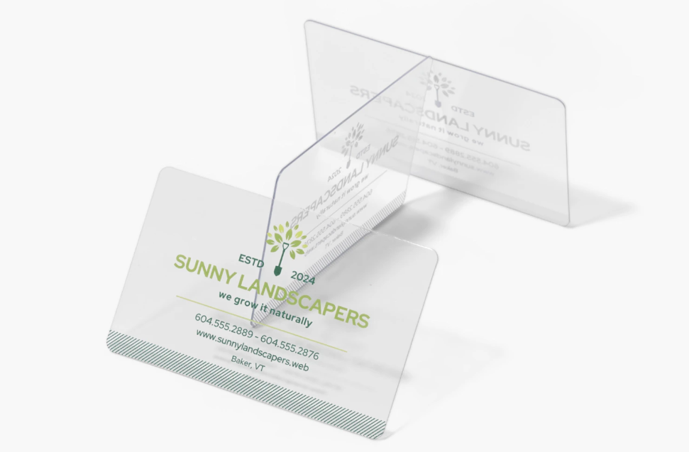 Clear Business Cards