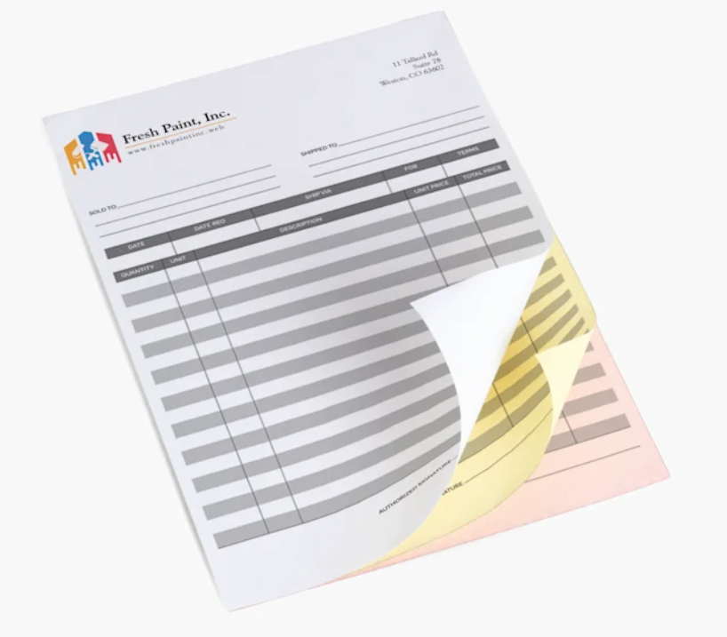 Custom Carbonless Forms