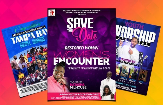 Monthly Flyers, Brochures, and Social Media Graphics