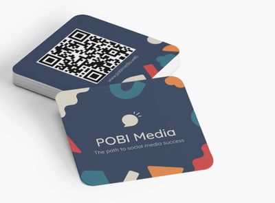 Square Rounded Corner Business Card