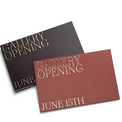 Embossed Foil Postcards