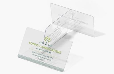 Clear Business Cards