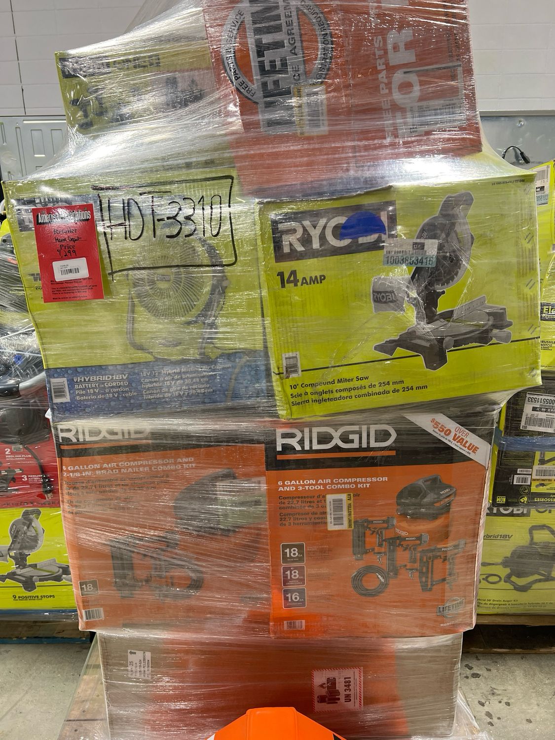 Home Depot Power Tool Pallet HDT-3310