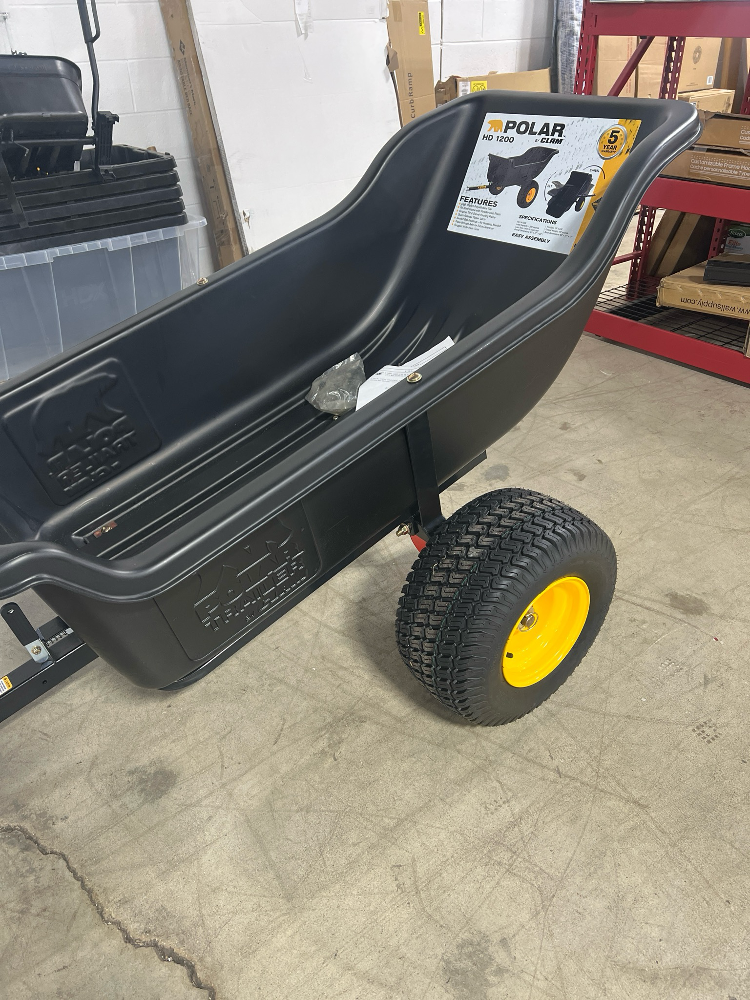 Polar 1200lb Dump Cart