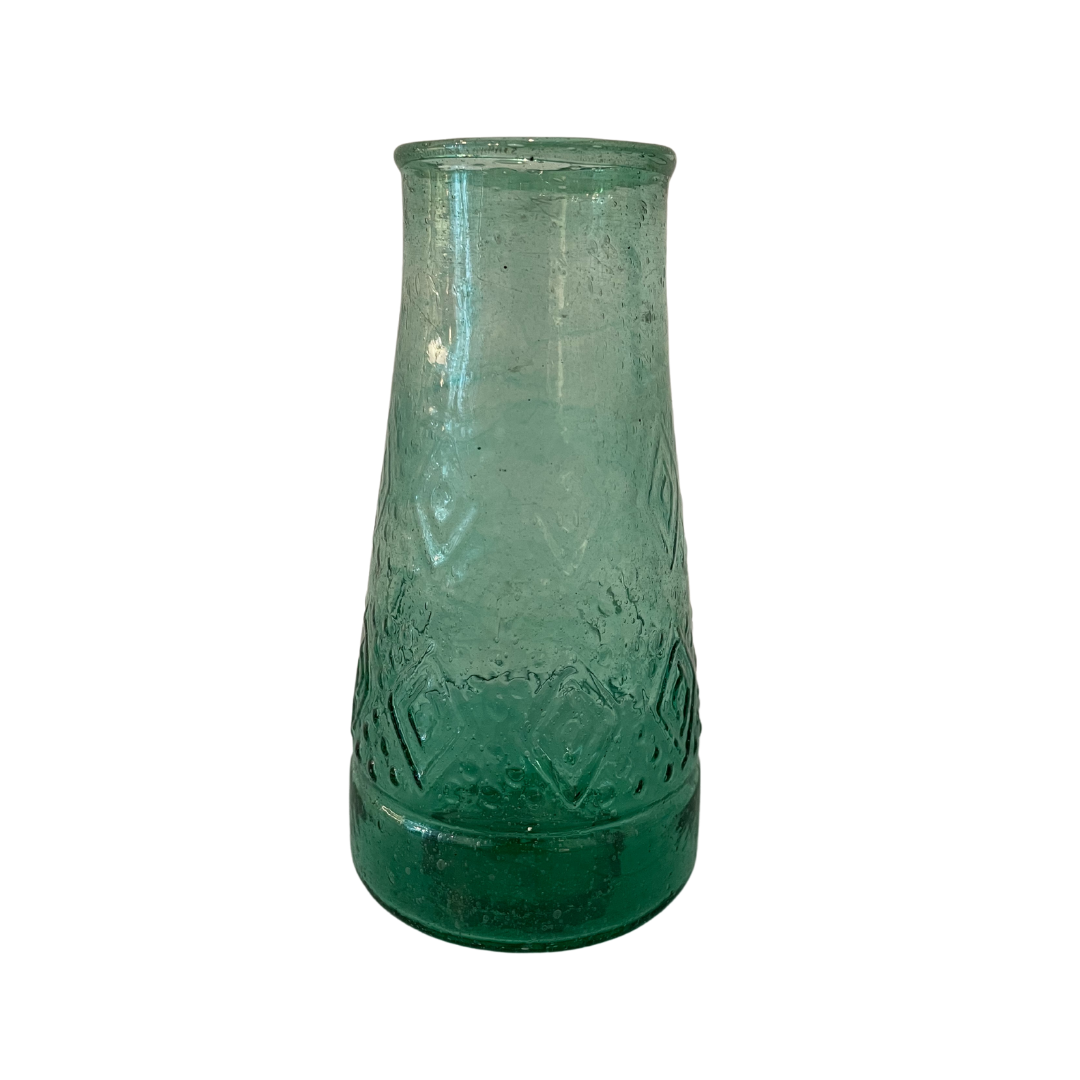 Teal Diamond Vase