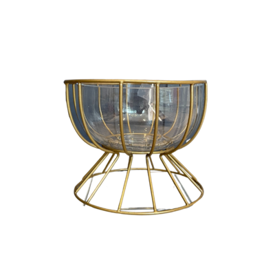 Gold Caged Vase
