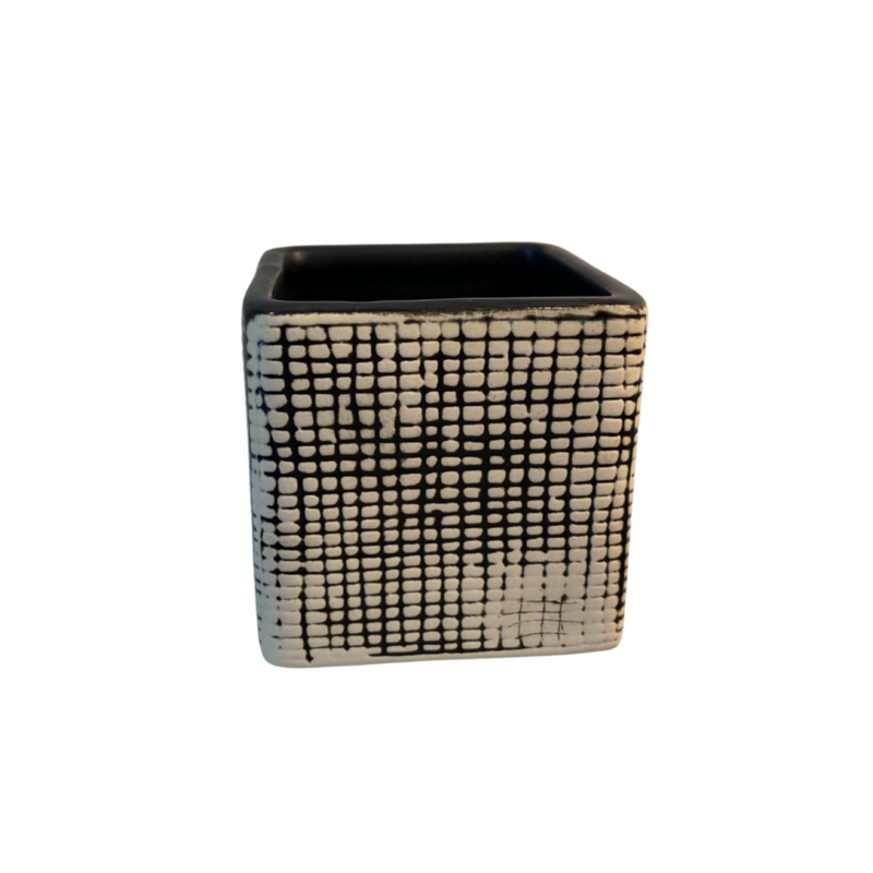 Small Black and White Cube