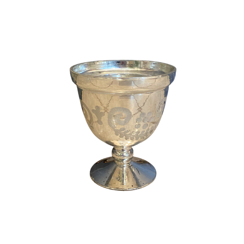 Mercury Glass Compote
