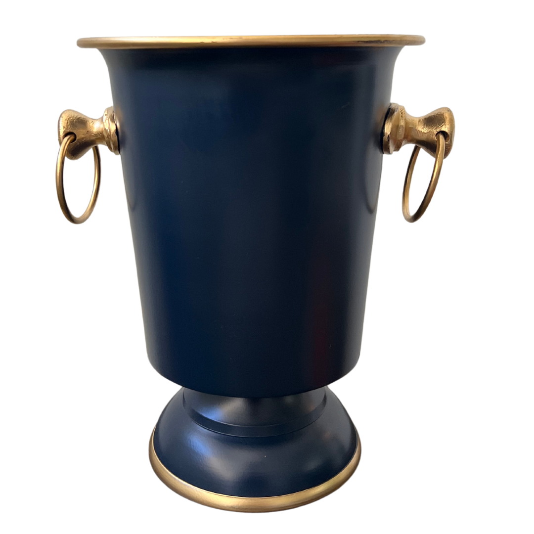 Navy and Gold Champagne Bucket