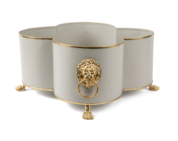 Large Clawed Quatrefoil Cachepot
