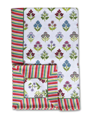 Rectangular Floral Tablecloth