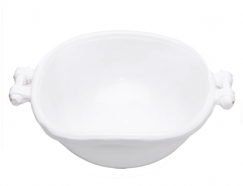Large White Ceramic Serving Bowl
