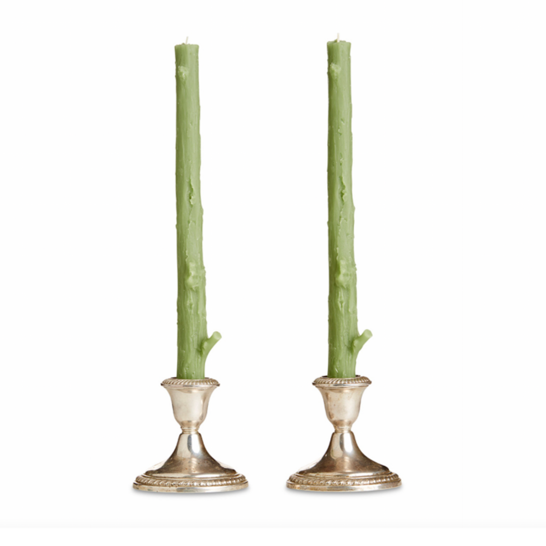 Green Stick Candles (Set of 2)