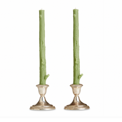 Green Stick Candles (Set of 2)