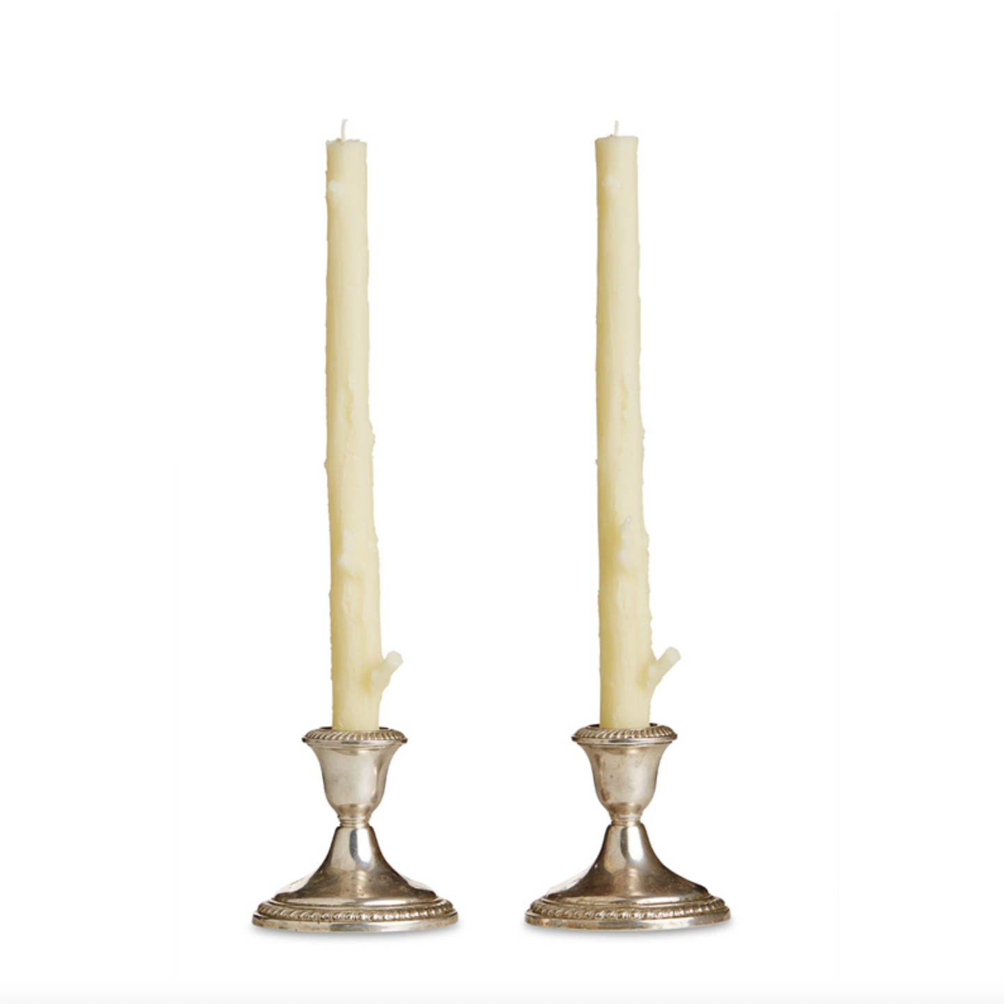 White Stick Candles (Set of 2)