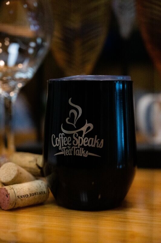 Deep Blue Coffee Speaks Mug
