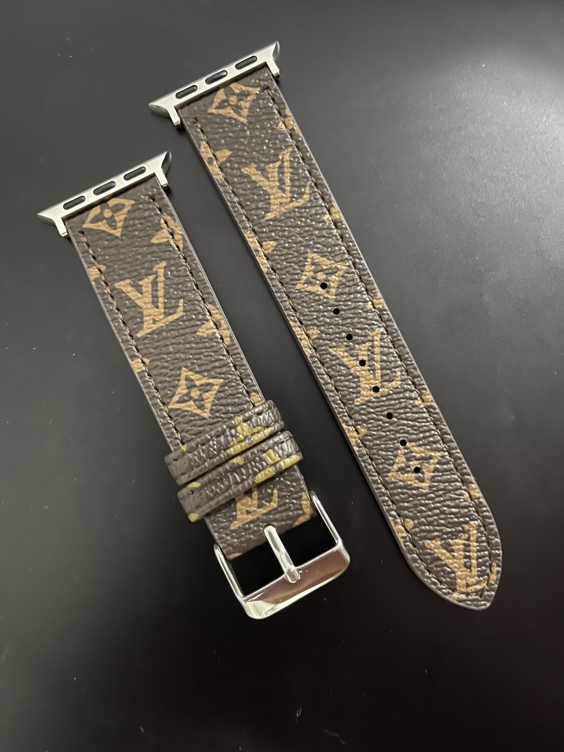 Brown LV Apple Watch Band