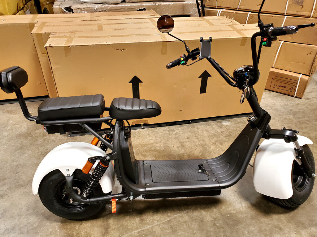 New 2000WCityCoco 40AH Double Seat Electric Scooter