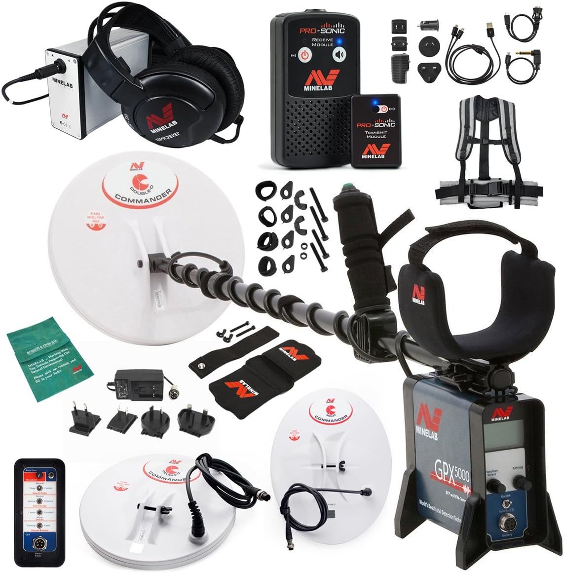 Minelab GPX 5000 Metal Detector Special with PRO-Sonic Wireless Audio System