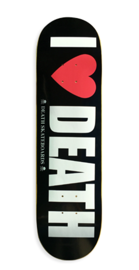 8.0" DEATH SKATEBOARDS - I HEART DEATH