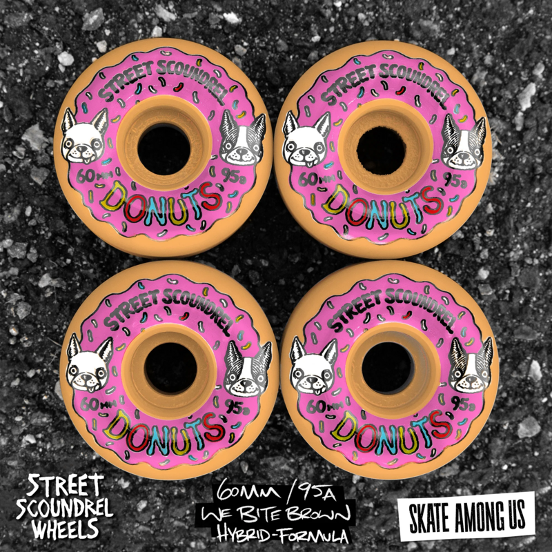 Street Plant, 60mm 95a, Street Scoundrel Donuts, USA Made